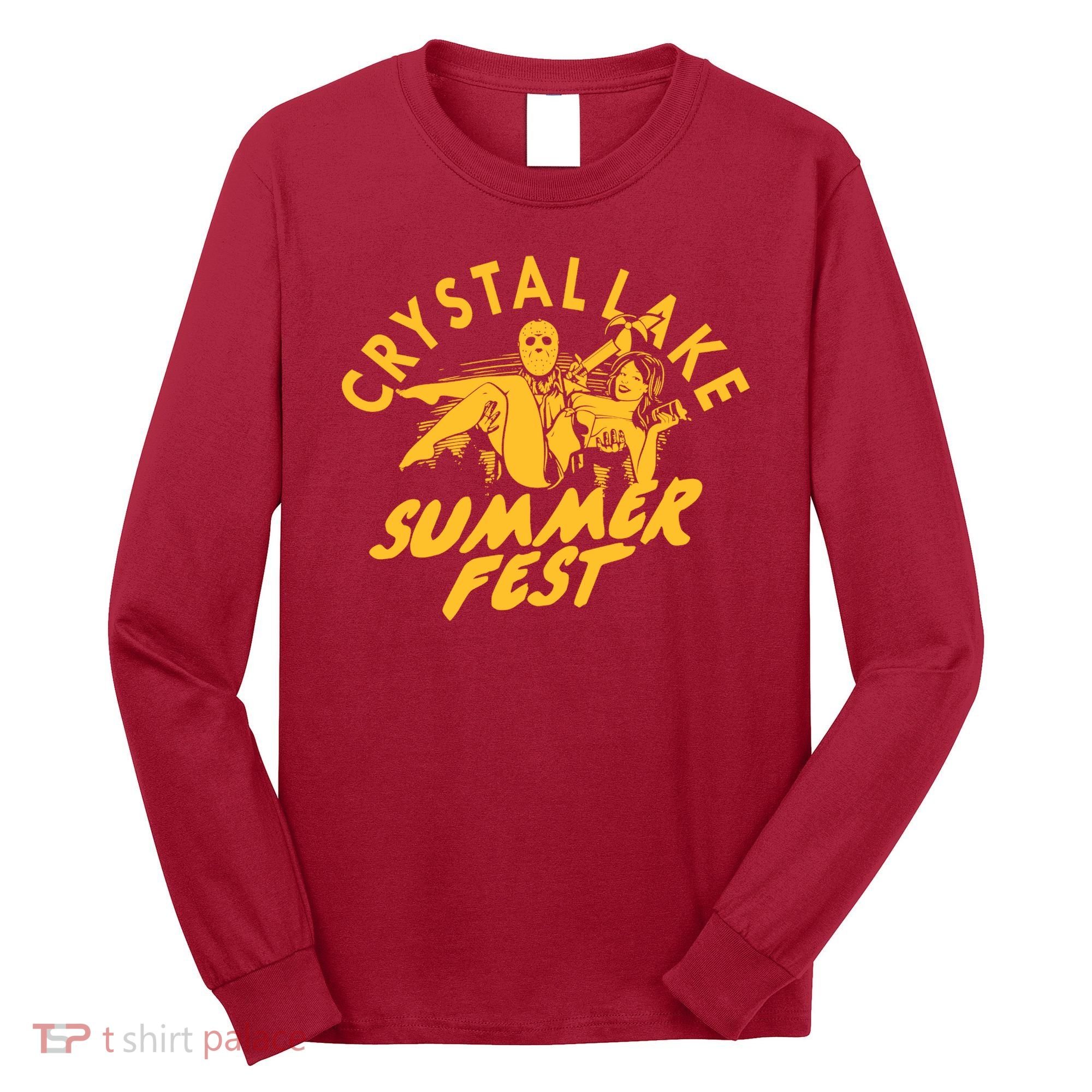 Crystal Lake Summer Fest Horror Movie Fan Long Sleeve Shirt