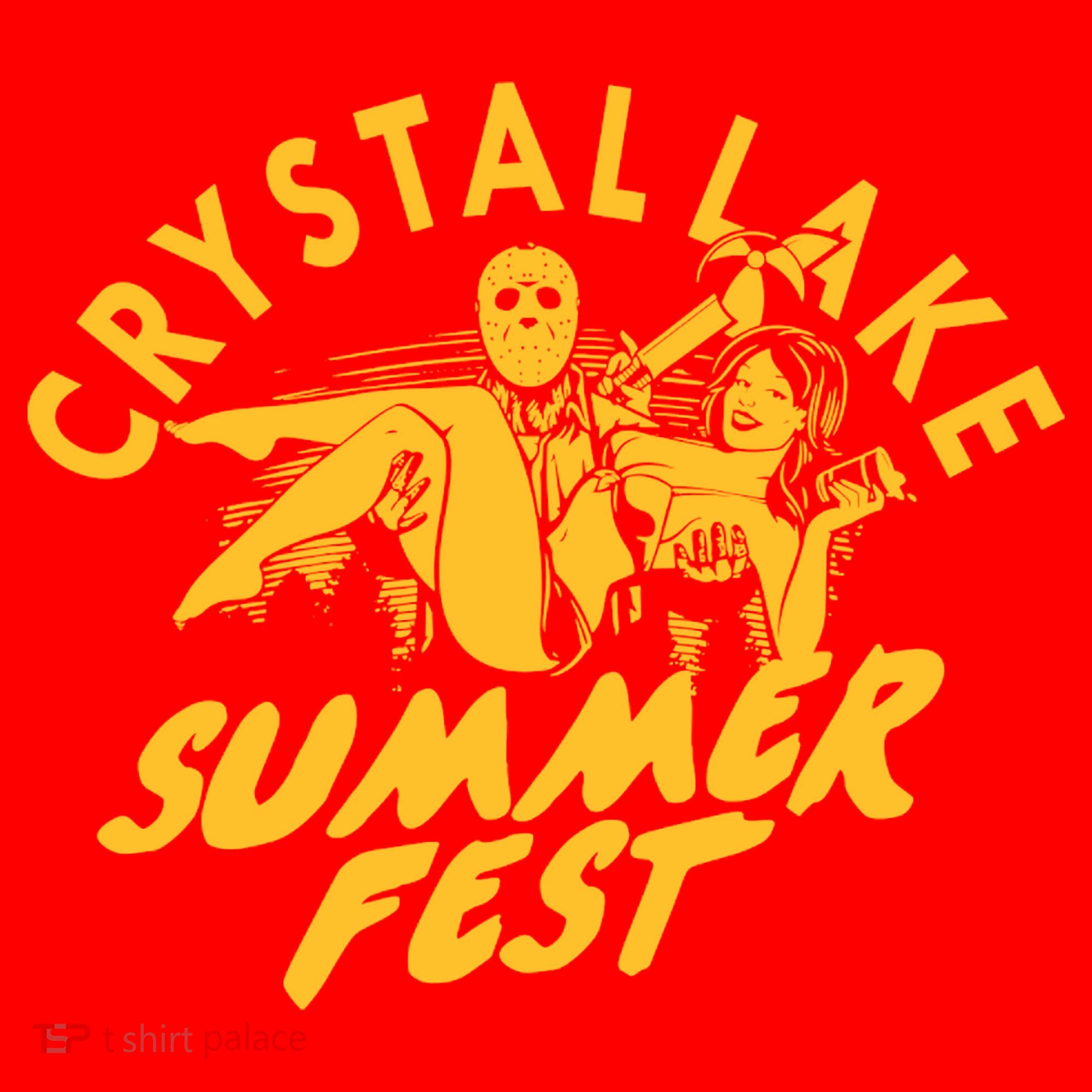 Crystal Lake Summer Fest Horror Movie Fan Santa Hat