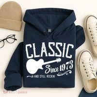 Classic Since 1973 And Still Rockin 50th Birthday Hoodie thumb 4
