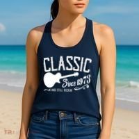 Classic Since 1973 And Still Rockin 50th Birthday Women's Tank Top thumb 2