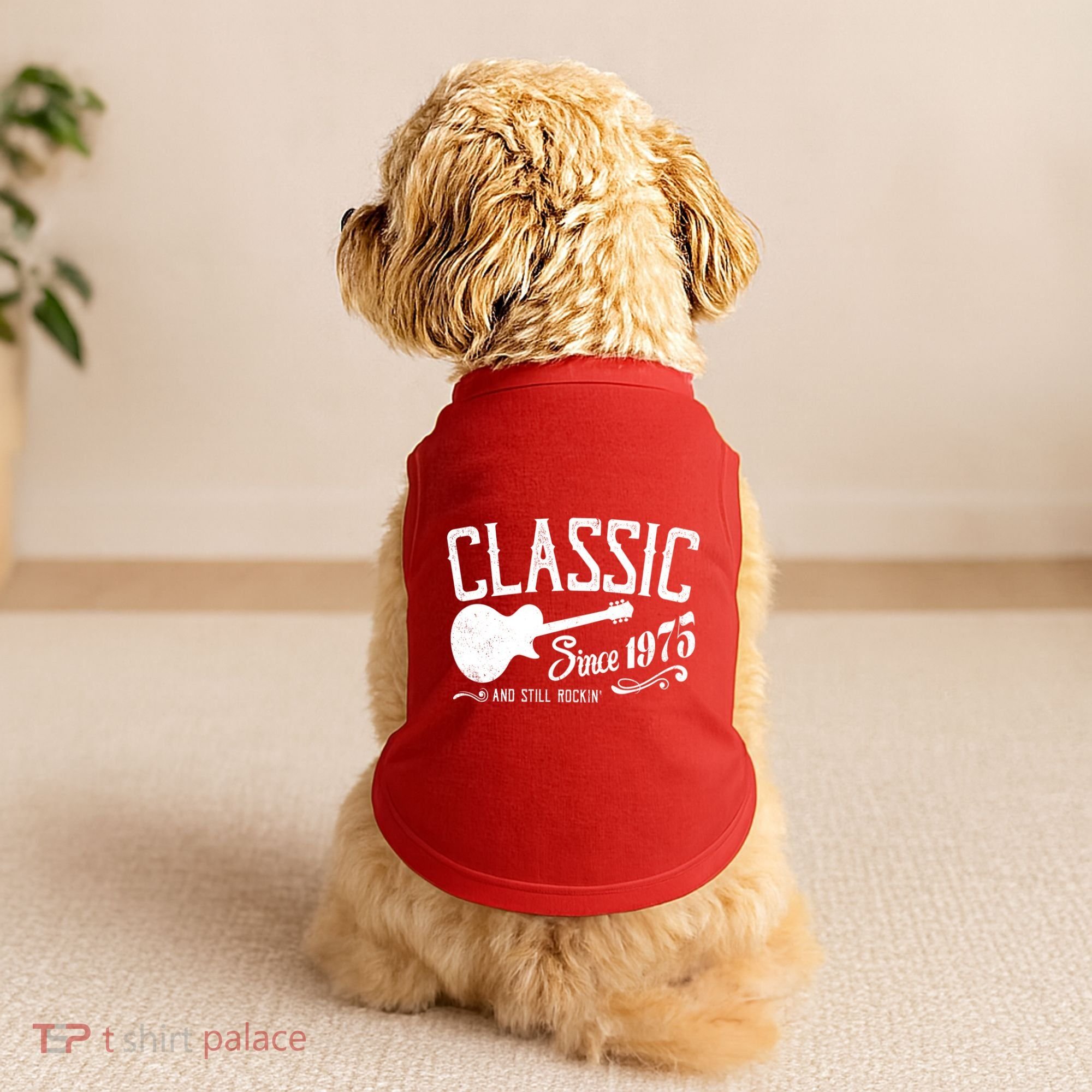 Classic Since 1975 And Still Rockin 50th Birthday Doggie Tank