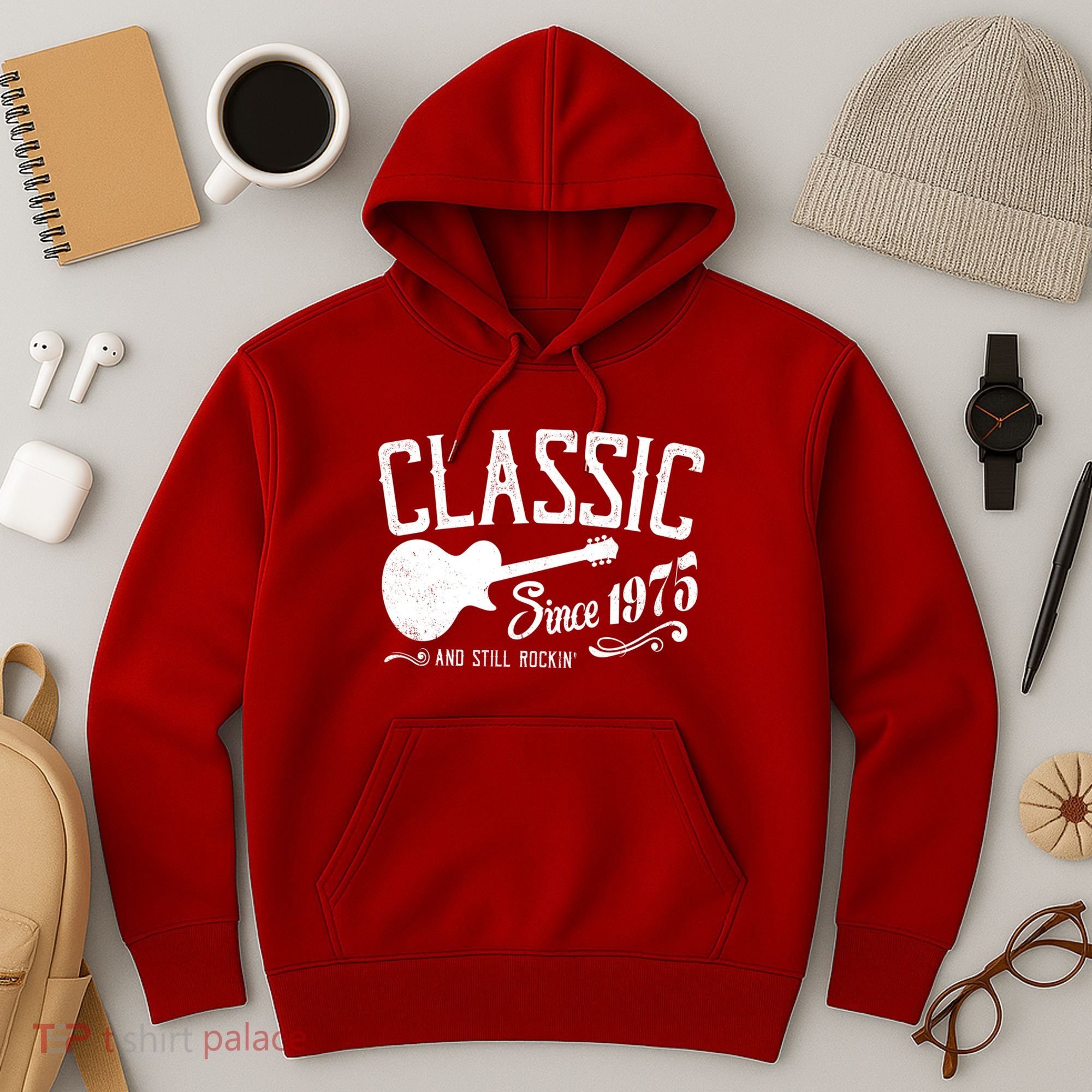 Classic Since 1975 And Still Rockin 50th Birthday Hoodie