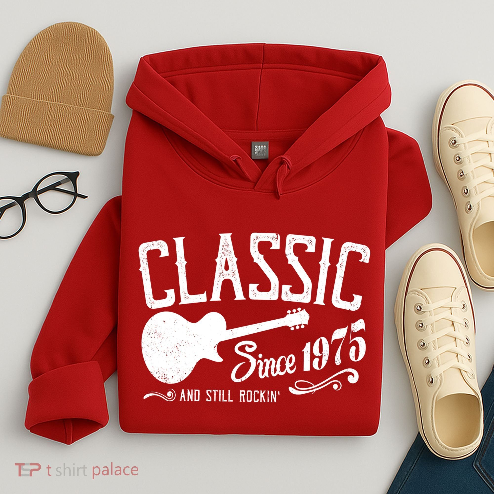 Classic Since 1975 And Still Rockin 50th Birthday Hoodie