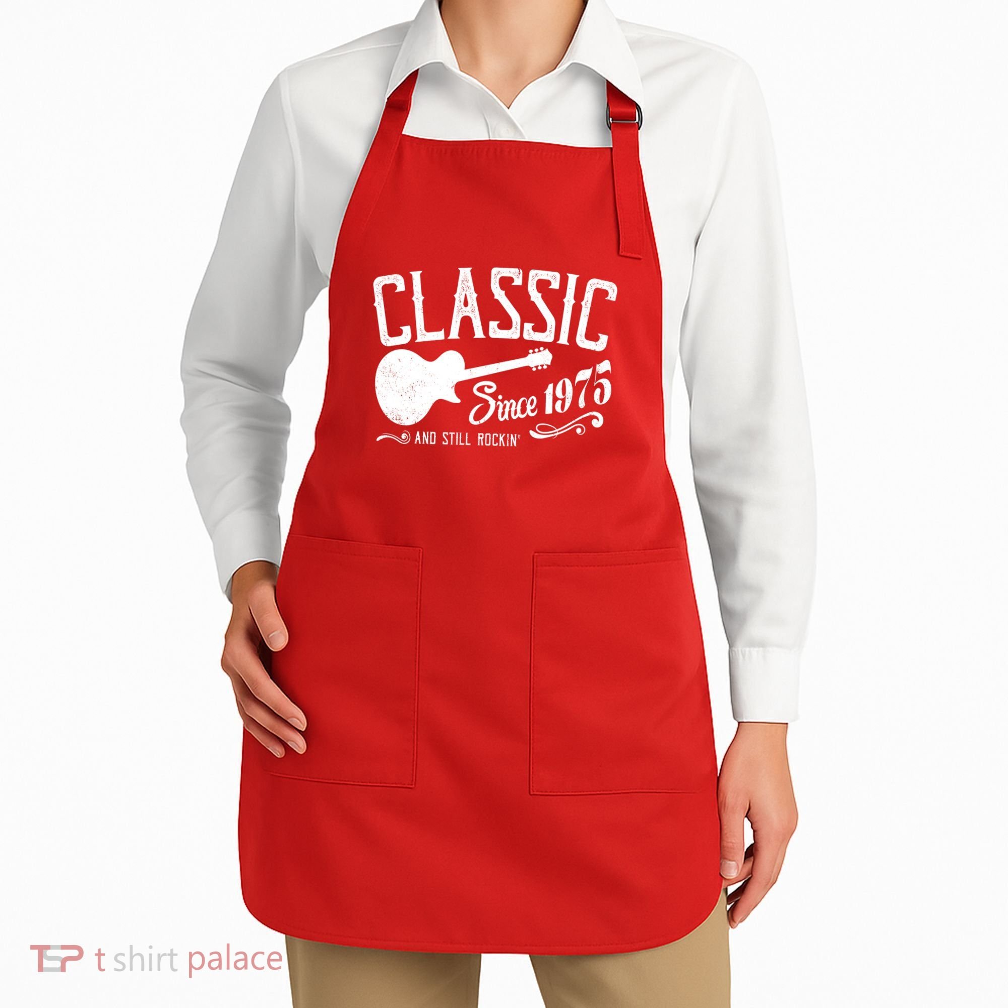 Classic Since 1975 And Still Rockin 50th Birthday Apron