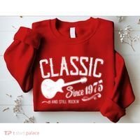 Classic Since 1975 And Still Rockin 50th Birthday Sweatshirt thumb 2