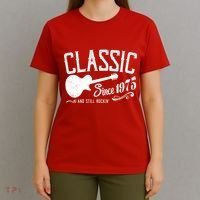 Classic Since 1975 And Still Rockin 50th Birthday T-Shirt thumb 4