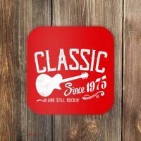 Classic Since 1975 And Still Rockin 50th Birthday Coaster thumb 0