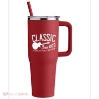 Classic Since 1975 And Still Rockin 50th Birthday 40oz Vacuum Insulated Stainless Steel Travel Tumbler thumb 0