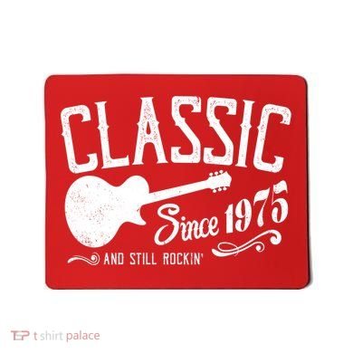 Classic Since 1975 And Still Rockin 50th Birthday Mousepad