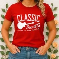 Classic Since 1975 And Still Rockin 50th Birthday Women's T-Shirt thumb 2