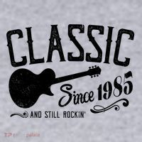 Classic Since 1985 And Still Rockin 40th Birthday Women's Racerback Cropped Tank thumb 2