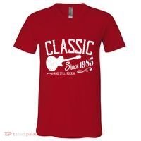 Classic Since 1985 And Still Rockin 40th Birthday V-Neck T-Shirt thumb 0