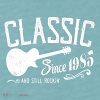 Classic Since 1985 And Still Rockin 40th Birthday Sueded Cloud Jersey T-Shirt thumb 2