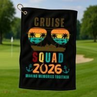 Cruise Squad 2026  Golf Towel thumb 1