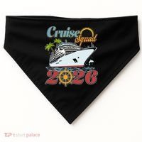 Cruise Squad 2026 Vacation  USA-Made Doggie Bandana thumb 0