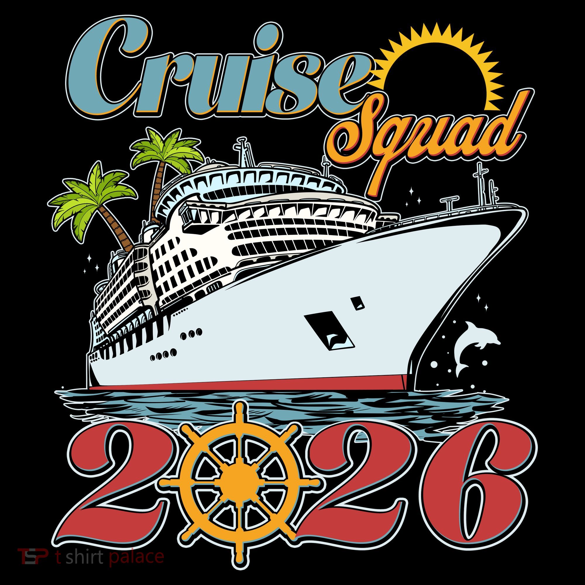 Cruise Squad 2026 Vacation  USA-Made Doggie Bandana