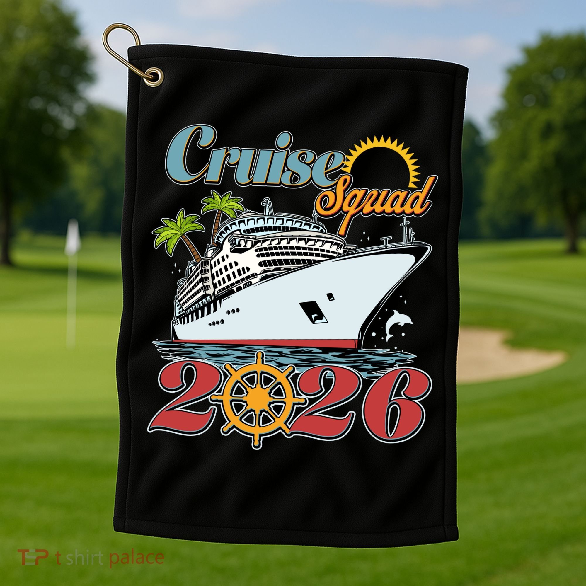 Cruise Squad 2026 Vacation  Golf Towel