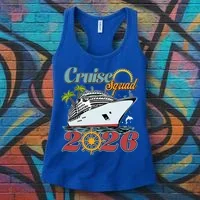 Cruise Squad 2026 Vacation  Women's Tank Top thumb 3