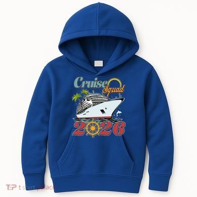Cruise Squad 2026 Vacation  Kids Hoodie