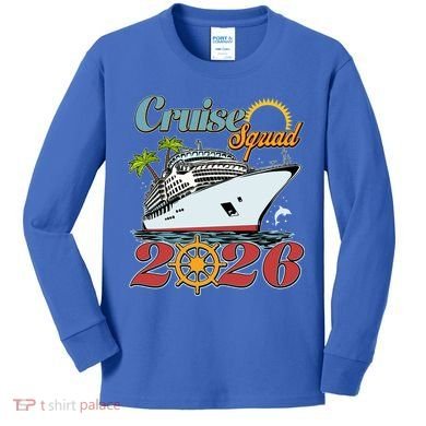 Cruise Squad 2026 Vacation  Kids Long Sleeve Shirt