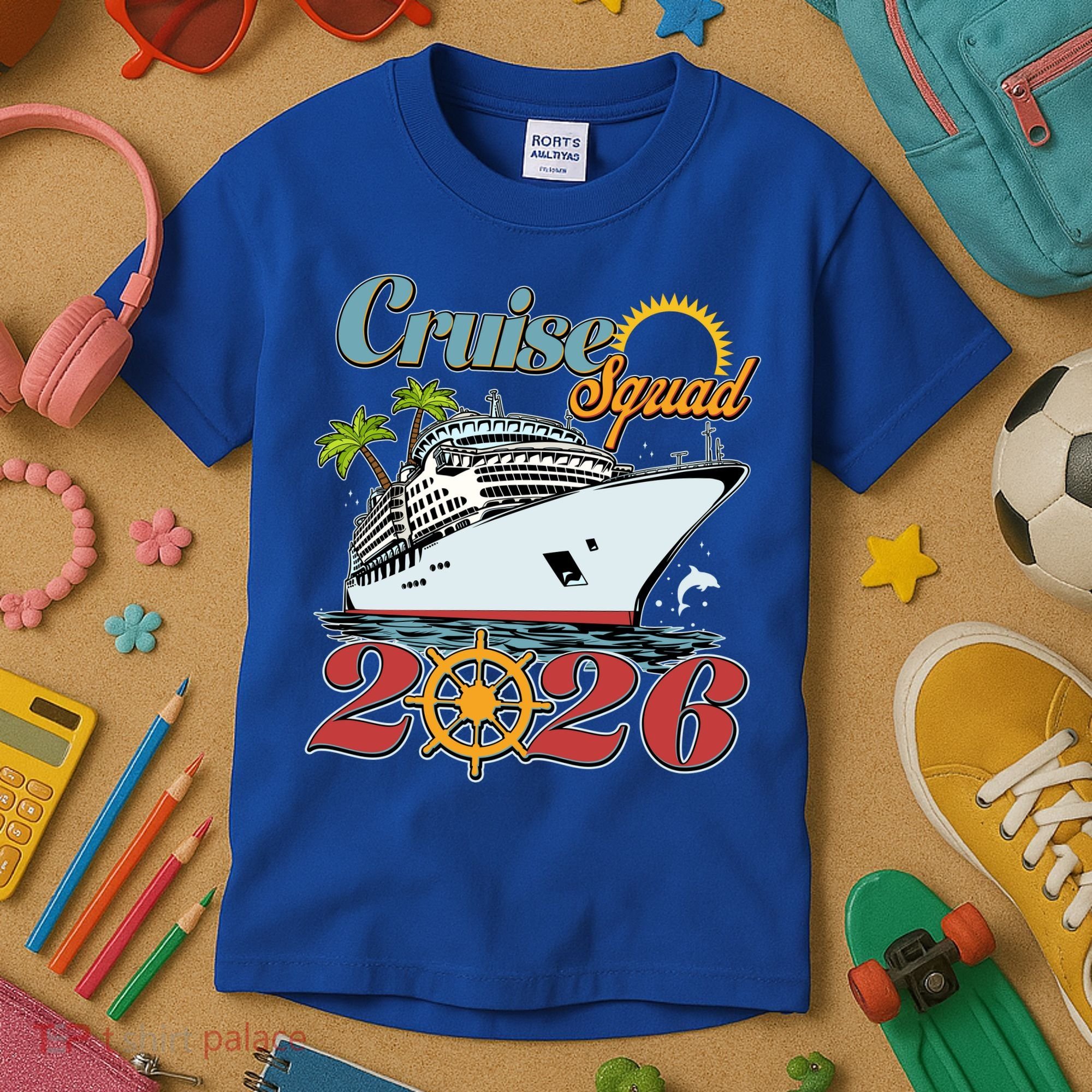Cruise Squad 2026 Vacation  Kids T-Shirt