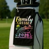Cruise Squad 2026 Vacation Golf Towel thumb 2