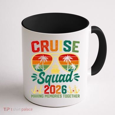 Cruise Squad 2026 Summer Vacation Coffee Mug back