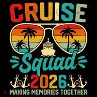 Cruise Squad 2026 Summer Vacation Ornament thumb 1