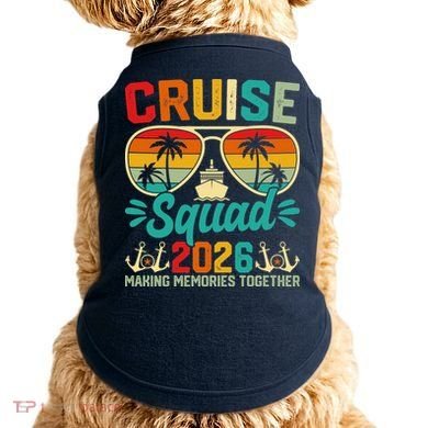Cruise Squad 2026 Summer Vacation Doggie Tank