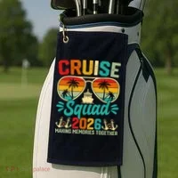 Cruise Squad 2026 Summer Vacation Golf Towel thumb 2