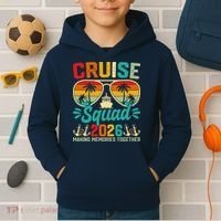 Cruise Squad 2026 Summer Vacation Kids Hoodie thumb 2