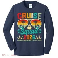 Cruise Squad 2026 Summer Vacation Kids Long Sleeve Shirt thumb 0