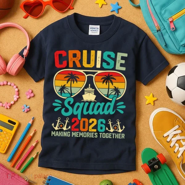 Cruise Squad 2026 Summer Vacation Kids T-Shirt