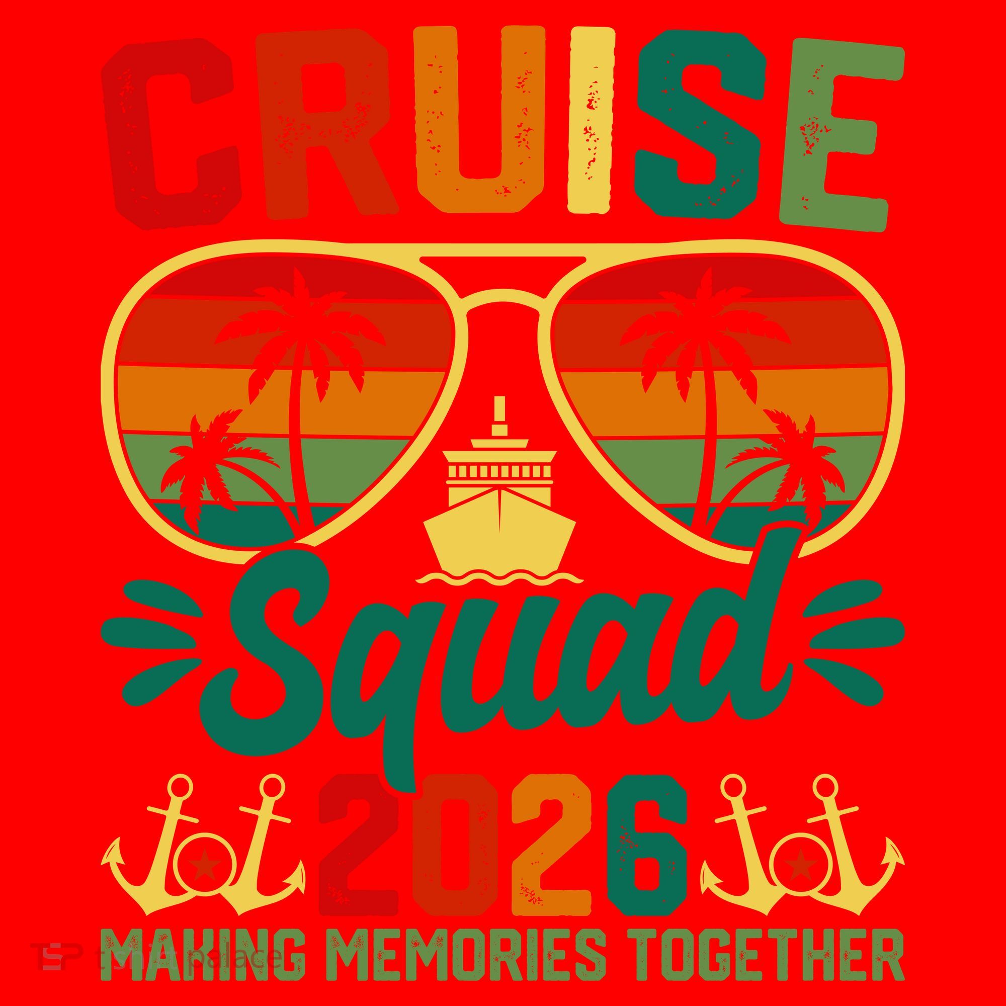 Cruise Squad 2026 Summer Vacation Santa Hat
