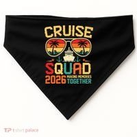 Cruise Squad 2026 Family Summer Trip USA-Made Doggie Bandana thumb 0