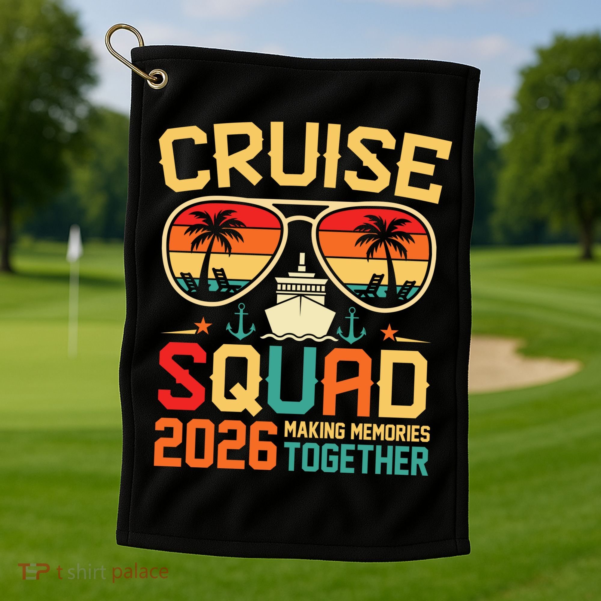 Cruise Squad 2026 Family Summer Trip Golf Towel