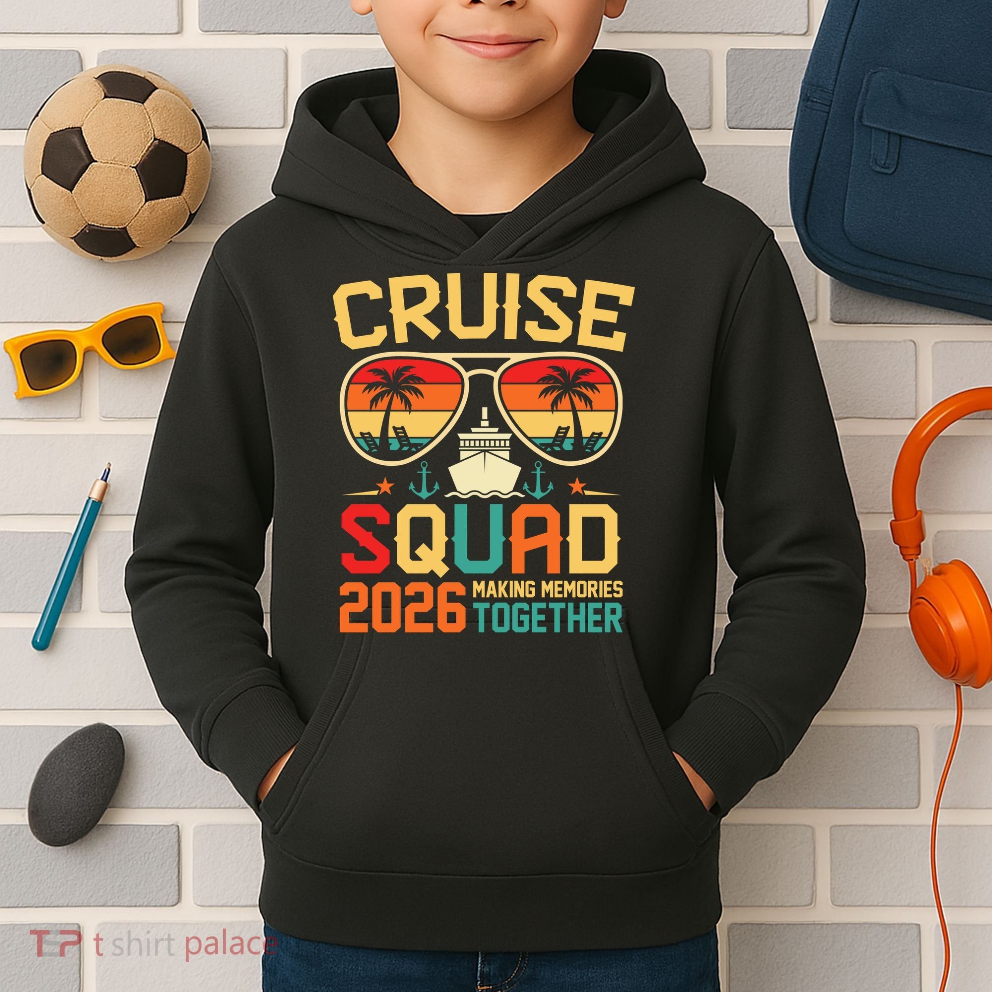 Cruise Squad 2026 Family Summer Trip Kids Hoodie