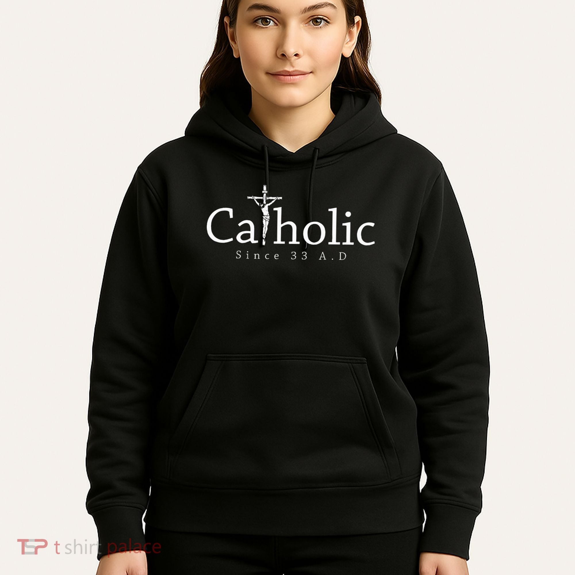 Catholic Since 33 Ad Crucifix Jesus Eucharist Christianity Hoodie