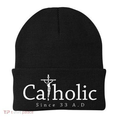 Catholic Since 33 Ad Crucifix Jesus Eucharist Christianity Beanie