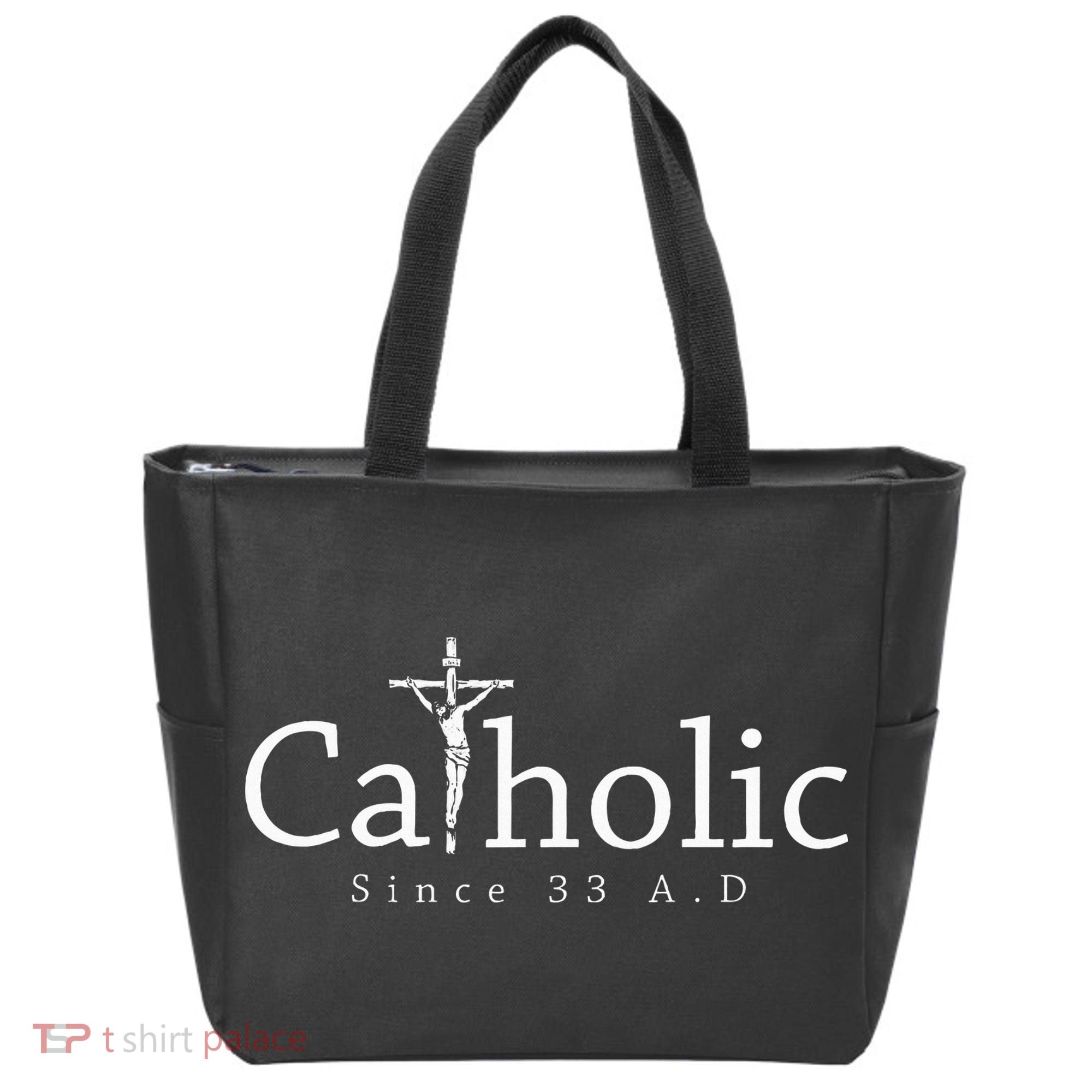 Catholic Since 33 Ad Crucifix Jesus Eucharist Christianity Tote Bag