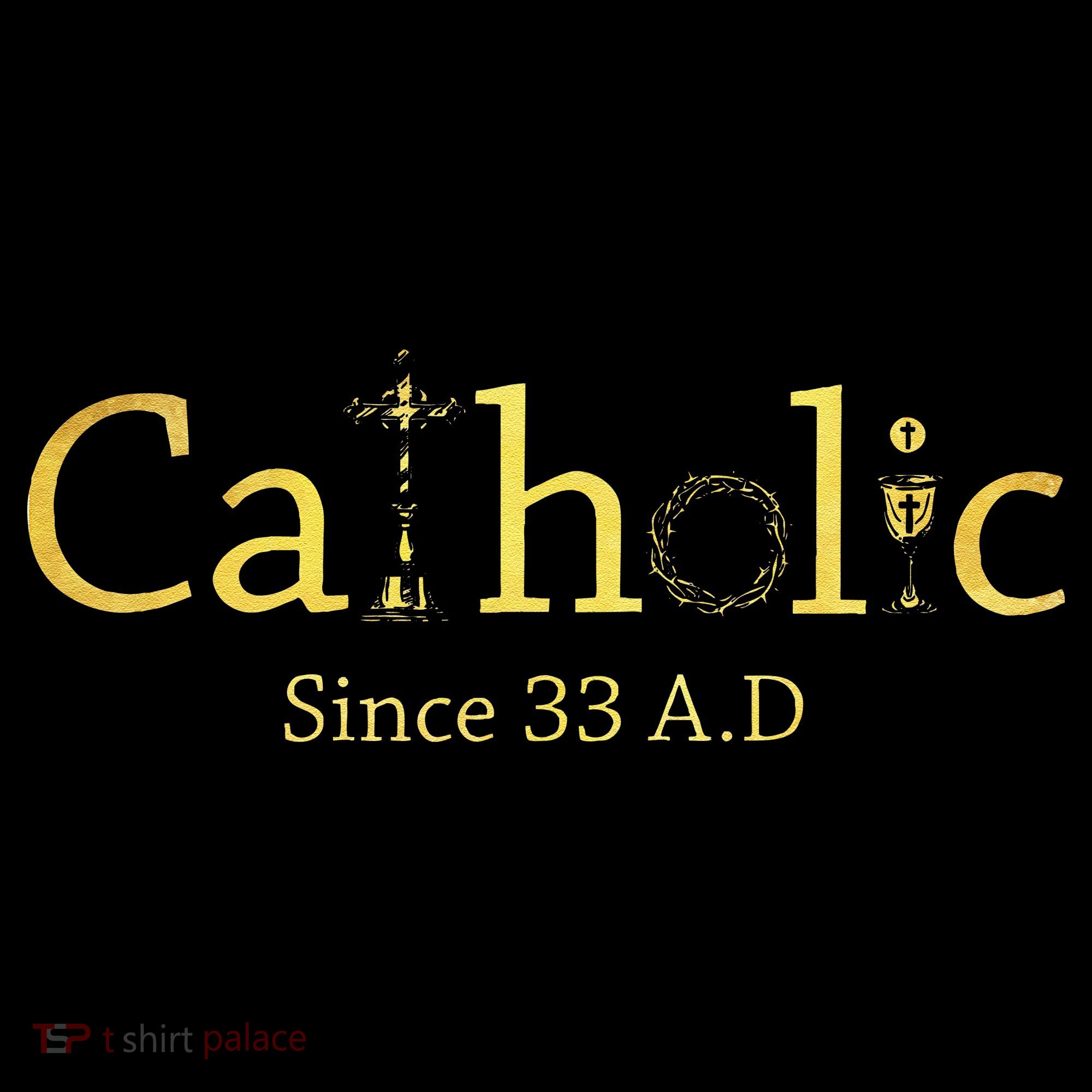 Catholic Since 33 AD Crucifix Jesus Eucharist Christianity Gift Women's Hoodie