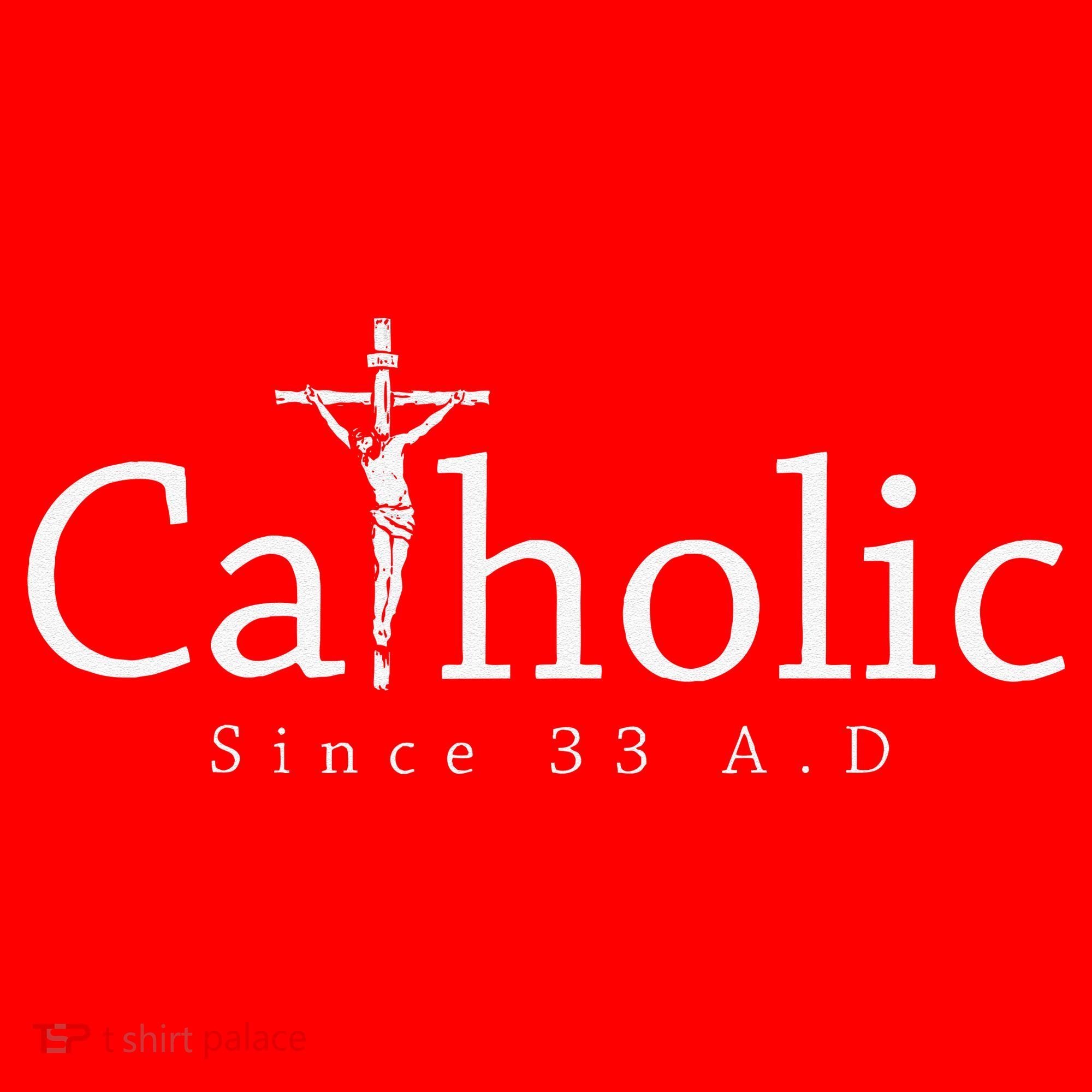 Catholic Since 33 AD Crucifix Jesus Eucharist Christianity Santa Hat