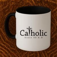 Catholic Since 33 Ad Crucifix Jesus Eucharist Christianity Gift Coffee Mug thumb 2