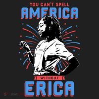 Can't Spell America Without Erica Retro Women's Sweatshirt thumb 2