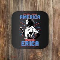 Can't Spell America Without Erica Retro Coaster thumb 0