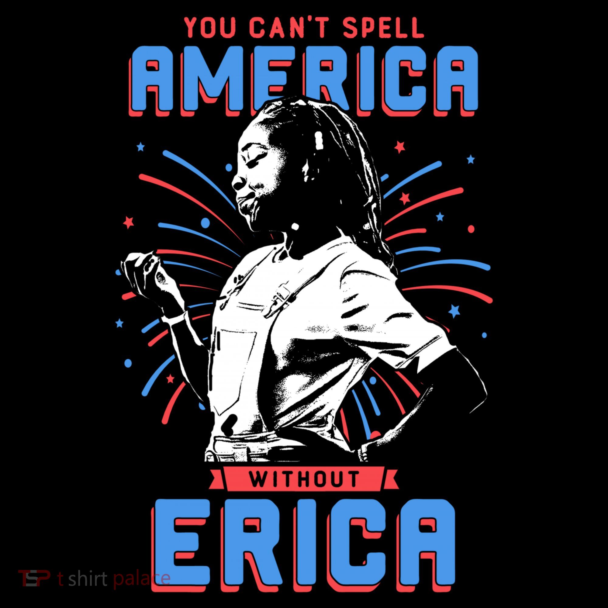 Can't Spell America Without Erica Retro Coaster