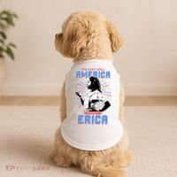 Can't Spell America Without Erica Retro Doggie Tank thumb 2
