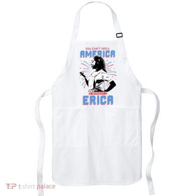 Can't Spell America Without Erica Retro Apron
