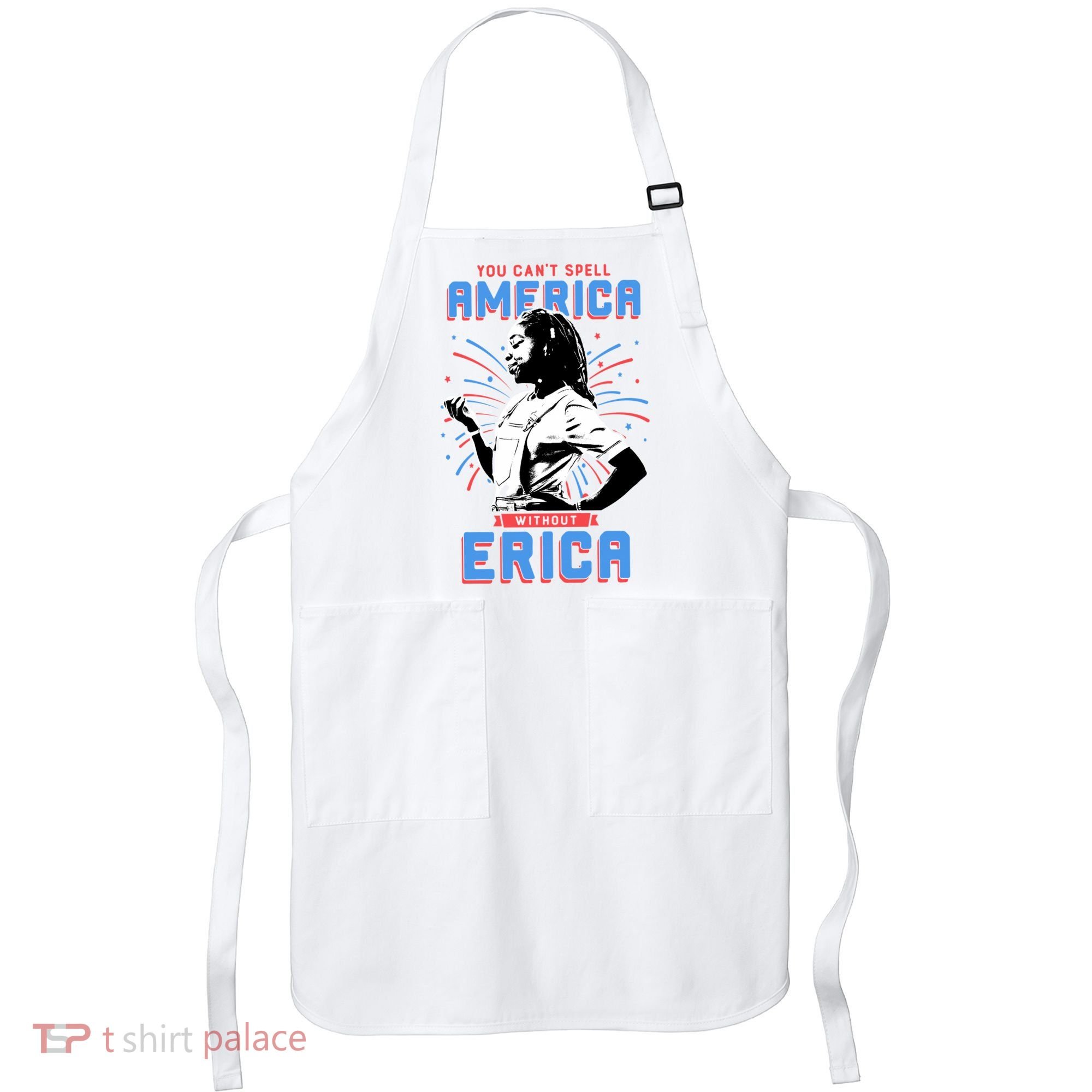 Can't Spell America Without Erica Retro Apron
