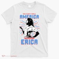 Can't Spell America Without Erica Retro T-Shirt thumb 0